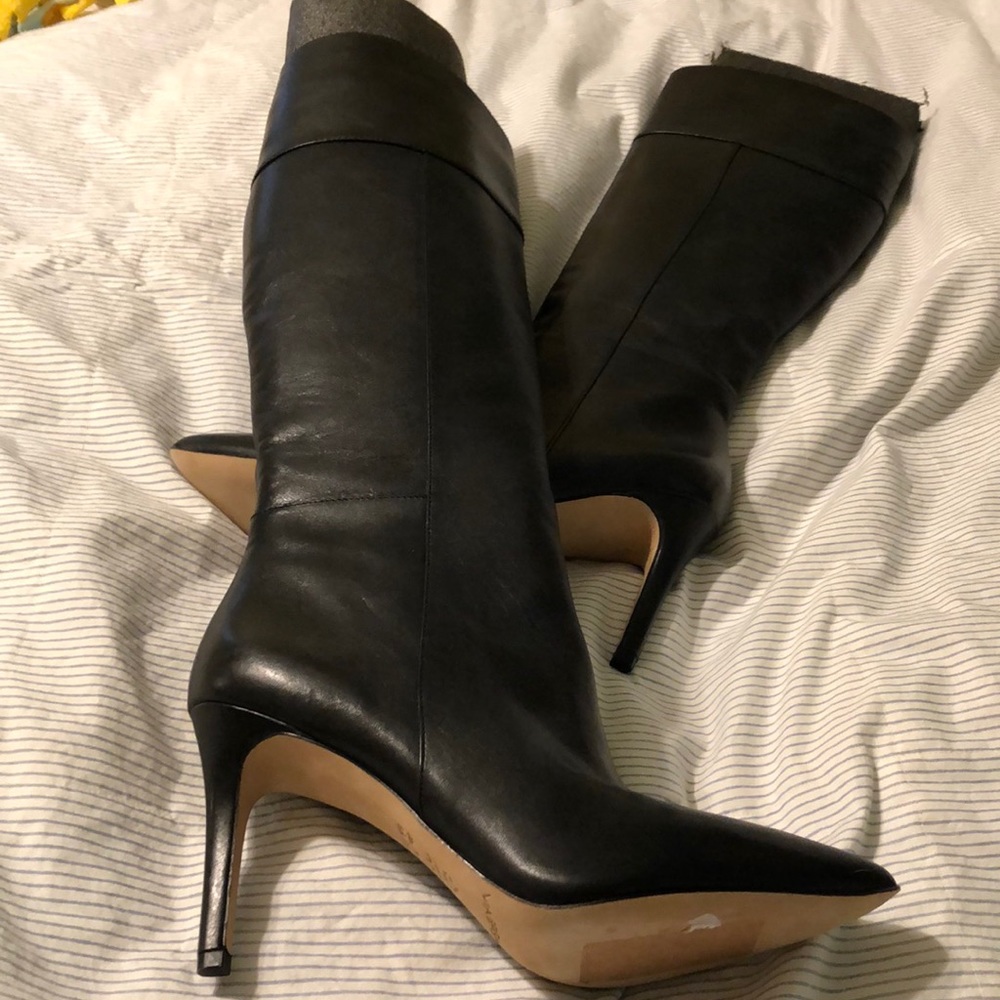 Black Via Spiga heeled boots